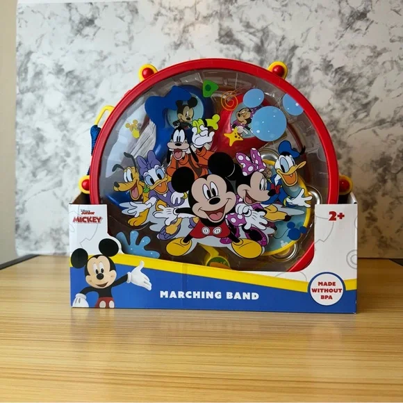 1 Disney Funhouse Marching Band Drum With Instruments For Ages 2+ - Picture 1 of 9